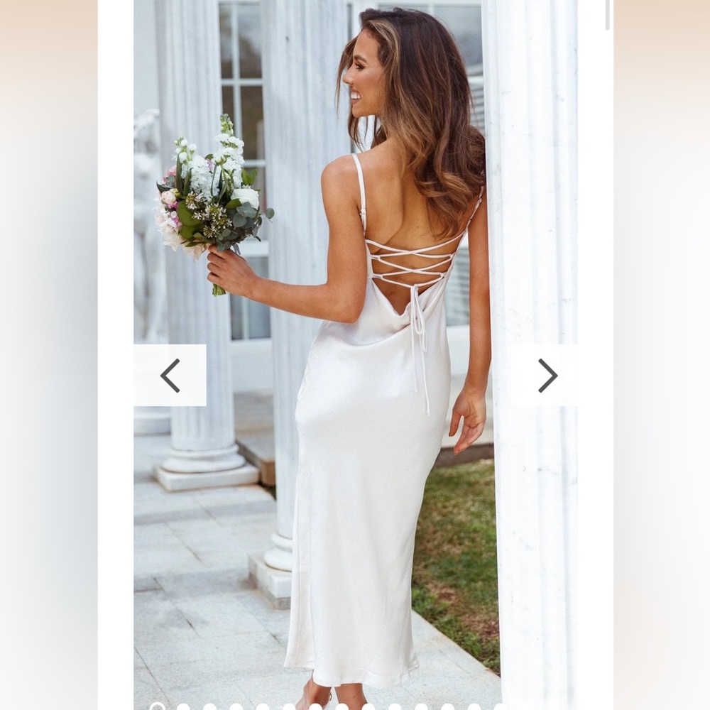 Billy J Keira Midi Dress- Pearl